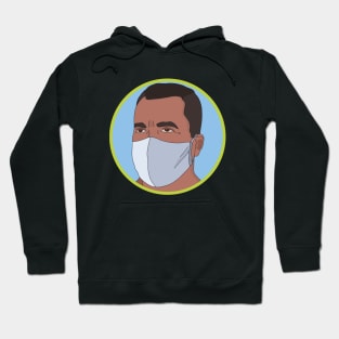 A Man Wearing a Mask Hoodie